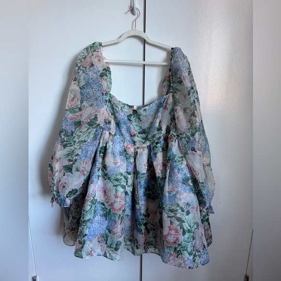 Selkie Floral My So Called Life Puff Dress Size 4X - Picture 3 of 6